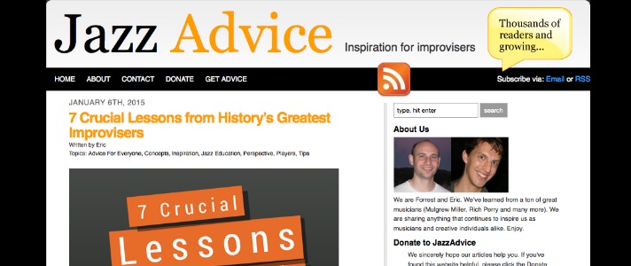 Jazz Advice - A Great Site for Improvisers | Teen Jazz